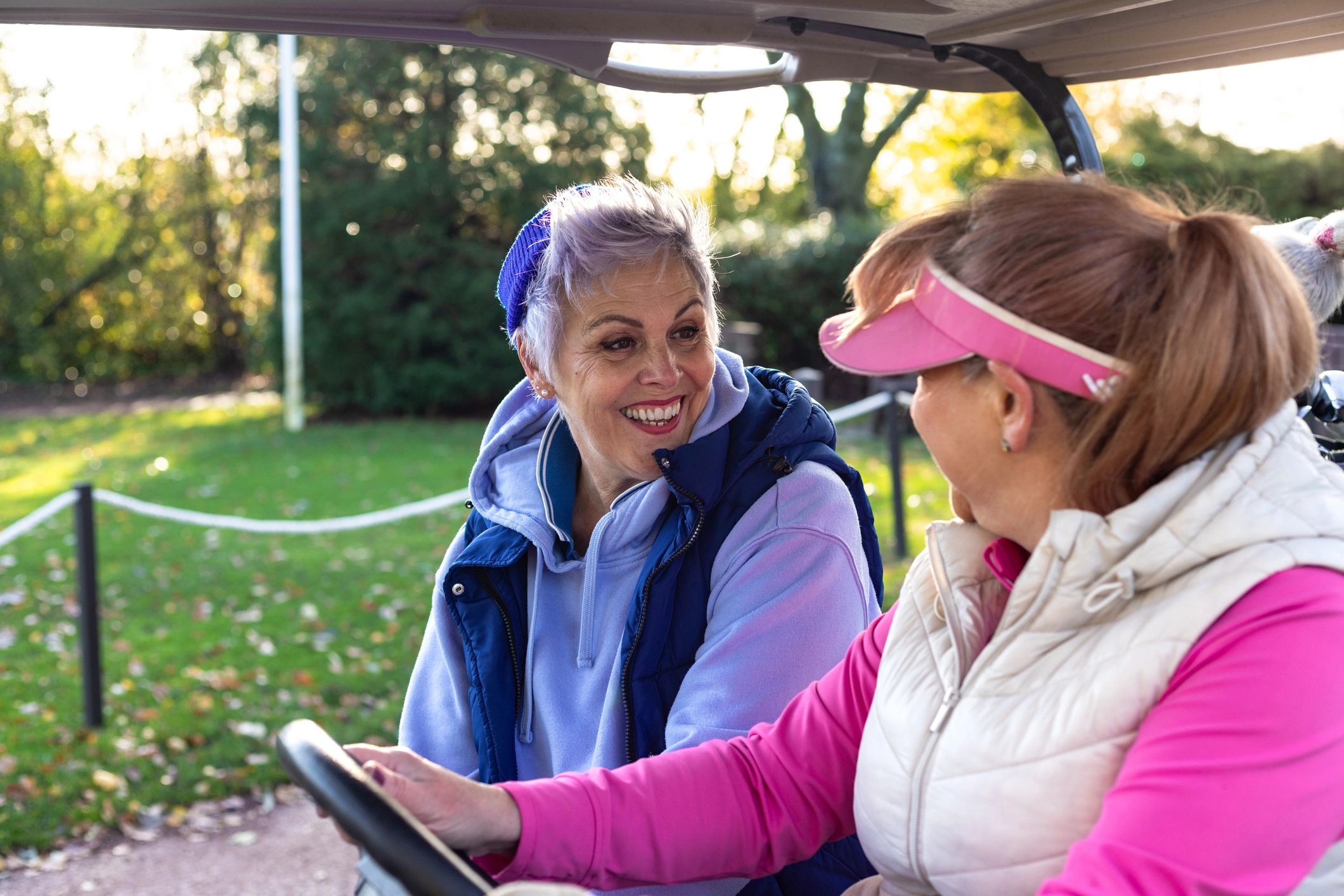 Golfers enjoying time together at a golf club